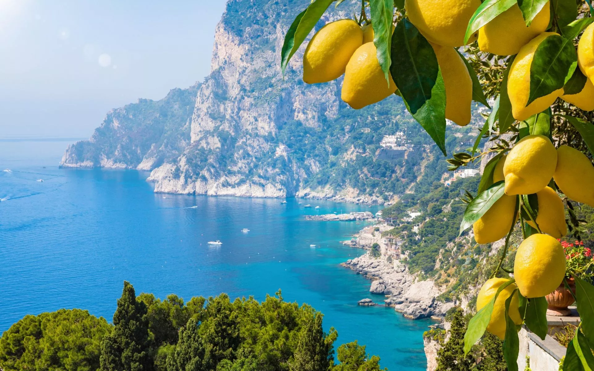 Udsigt over øen Capri