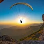 Uitzicht op paragliding