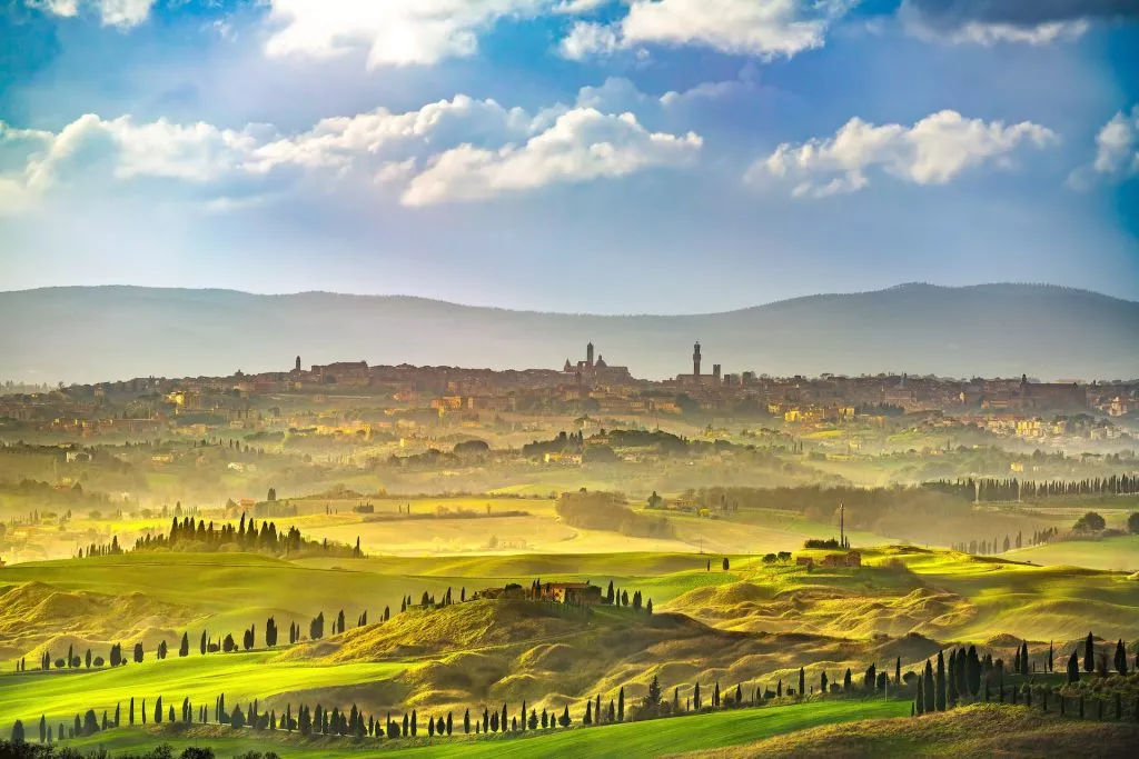 Uitzicht op siena