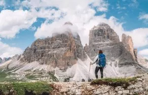 Uitzicht op tre cime di lavaredo